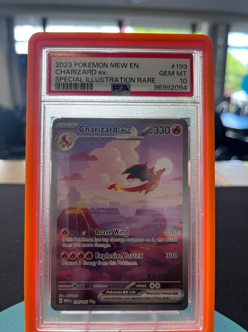 Pokemon Charizard ex  MEW 199 151  ENG PSA10 ! /411*